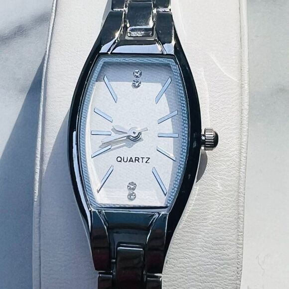 REVOLVE Petit Moments Meridian Quartz Watch in Silver Stainless Steel 7" - Picture 8 of 9